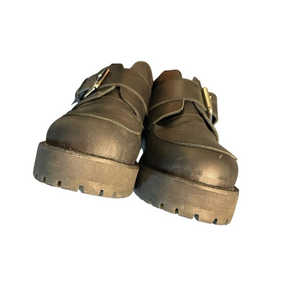 UNIF Women's 90s Black Class Shoe Buckle Platform Shoes Size 9 Y2K Grunge - Picture 9 of 16